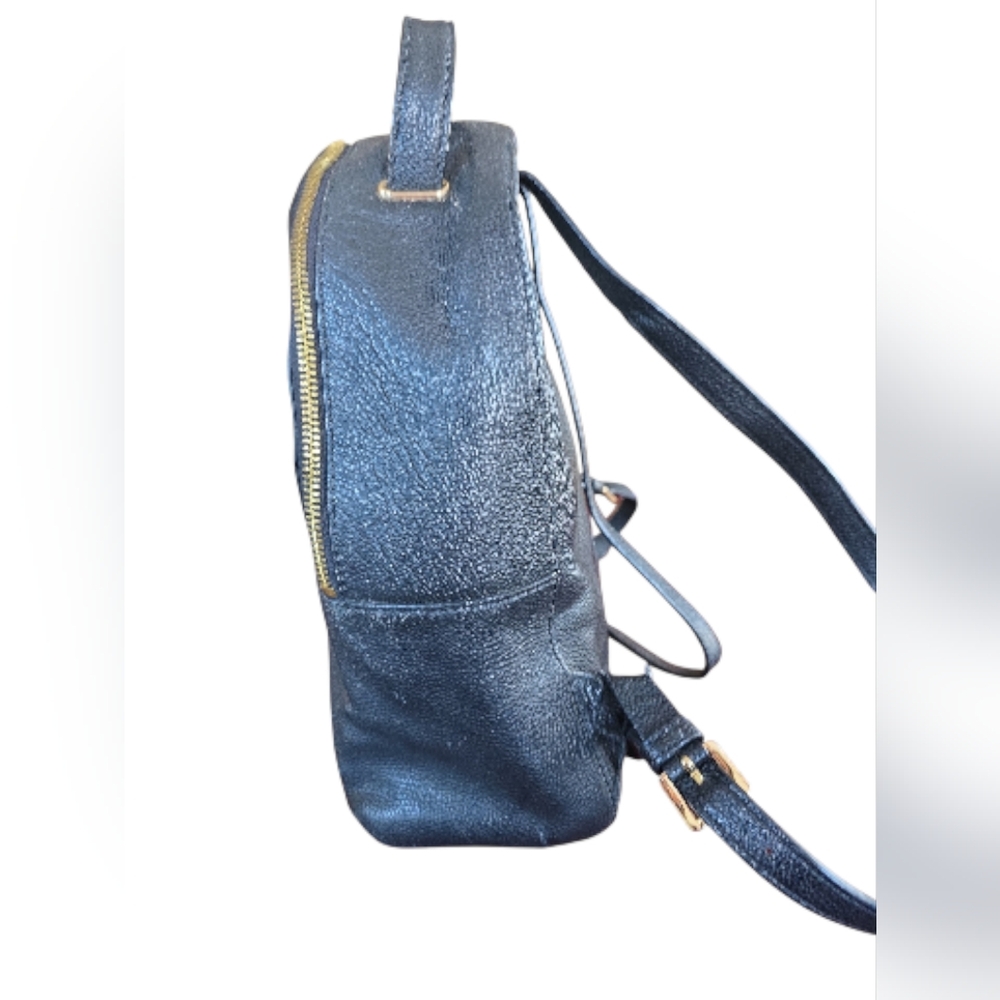 Michael Kors Jessa Black Pebbled Leather Backpack - Picture 2 of 11